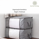Caixa Organizador de Roupas e Cobertores Ecológico Anti-Poeira e Umidade | Saco Organizadores Multiuso para Guarda-Roupa, Casacos e Edredons | Jurno Living