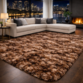 Tapete Felpudo Shaggy 2,00x2,40m Antiderrapante Lavável – Conforto e Elegância para Sala e Quarto Jurno Living