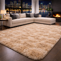 Tapete Felpudo Shaggy 2,00x2,40m Antiderrapante Lavável – Conforto e Elegância para Sala e Quarto Jurno Living
