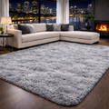 Tapete Felpudo Shaggy 2,00x2,40m Antiderrapante Lavável – Conforto e Elegância para Sala e Quarto Jurno Living