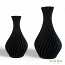Kit 2 Vasos Decorativos Espiralados – Design Moderno para Sala e Escritório | Jurno Living