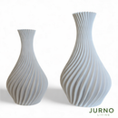 Kit 2 Vasos Decorativos Espiralados – Design Moderno para Sala e Escritório | Jurno Living