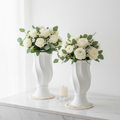 Kit 2 Vasos Torcidos em Cerâmica | Decoração Moderna e Sofisticada | Jurno Living