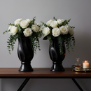 Kit 2 Vasos Torcidos em Cerâmica | Decoração Moderna e Sofisticada | Jurno Living